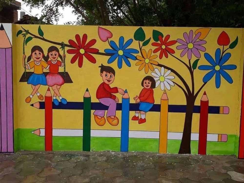 school wall painting service